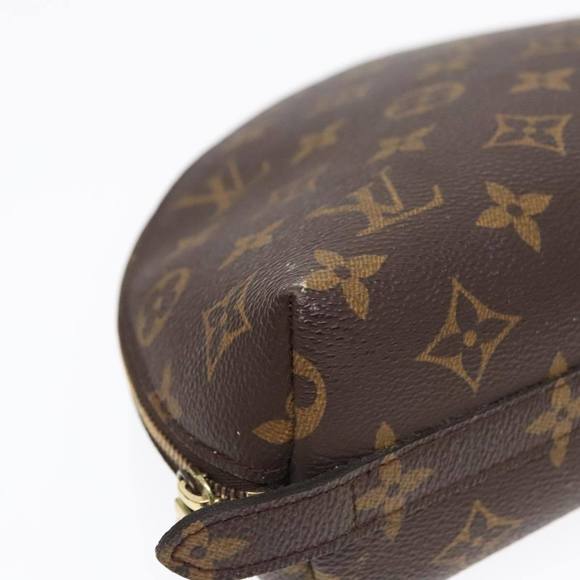 LOUIS VUITTON Monogram Trousse Demi Ronde Cosmetic Pouch M47520 LV Auth 91150 - Picture 14 of 16